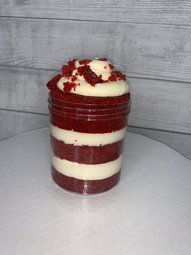 Red Velvet Cake Jar