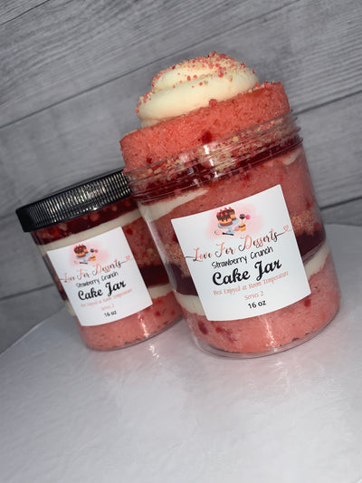 Strawberry Crunch Cake Jar