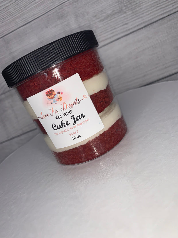 Red Velvet Cake Jar