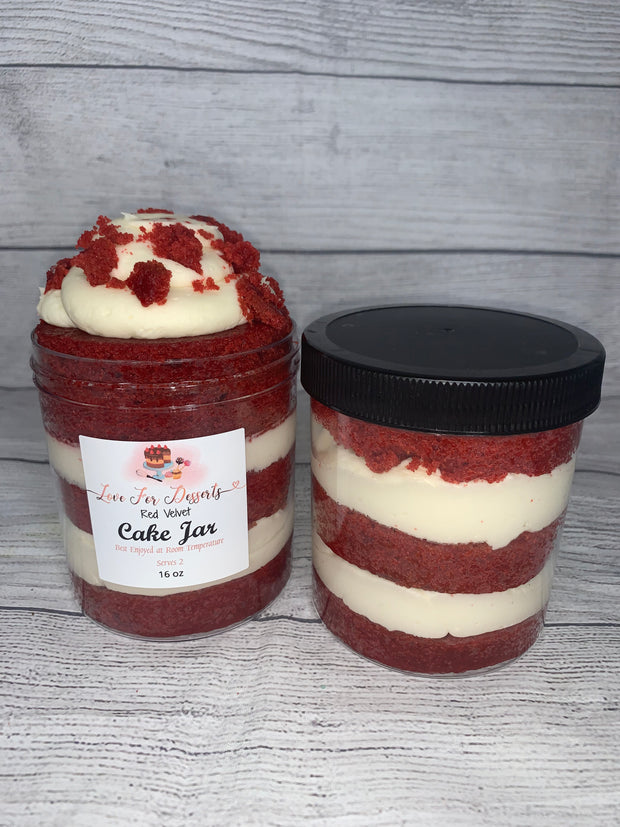 Red Velvet Cake Jar